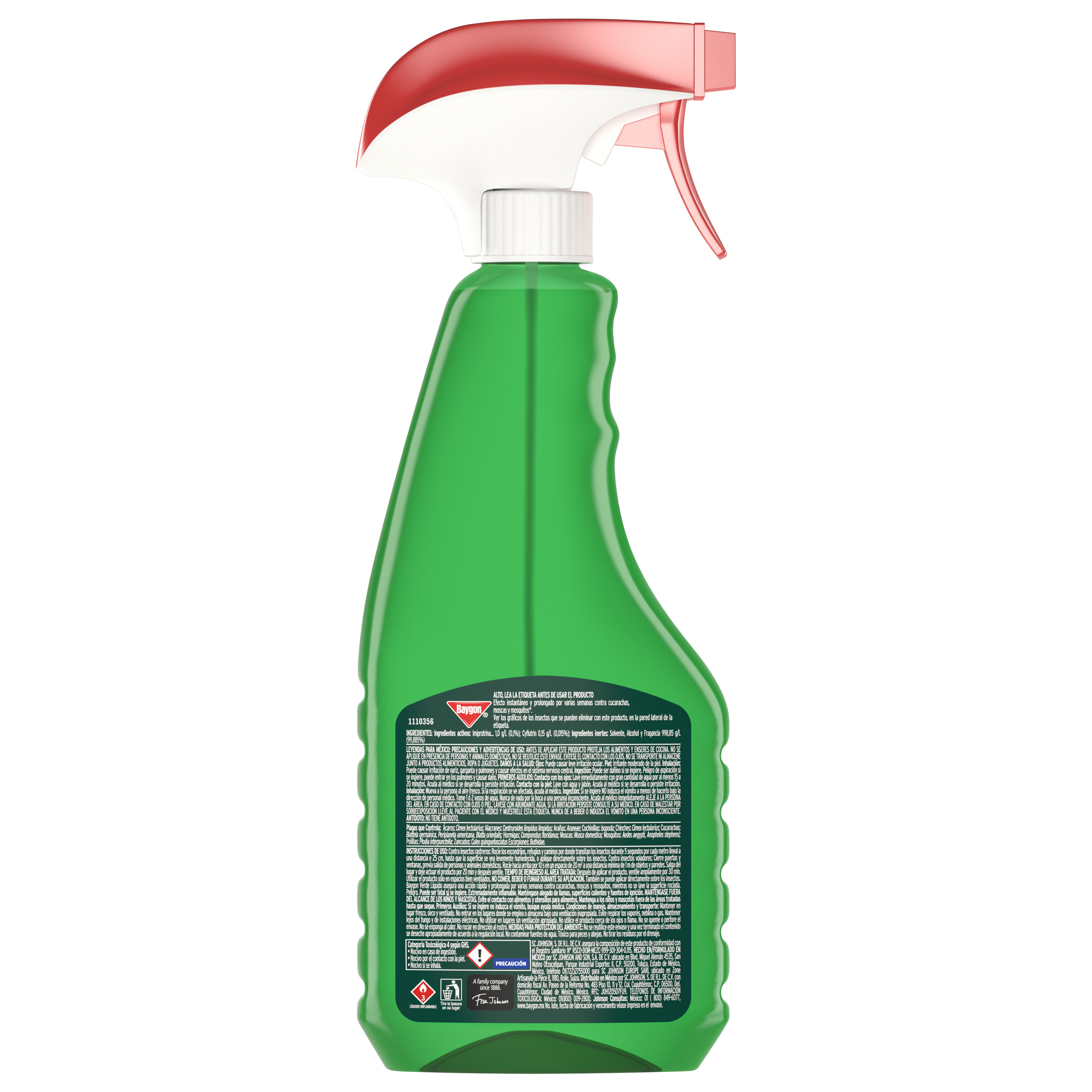Insecticida Baygon líquido verde 510 ml