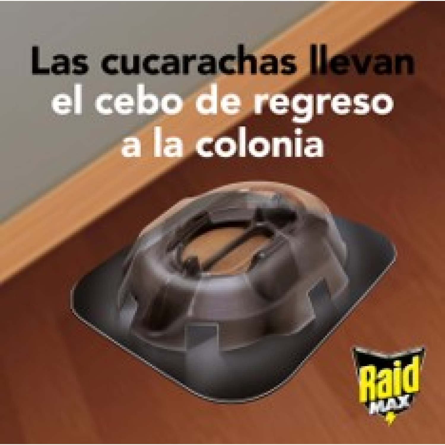 Raid Max® Sistema Exterminador, Trampas para Cucarachas, Protección de la Cocina, Plaguicida de Uso Domestico, 4 Trampas