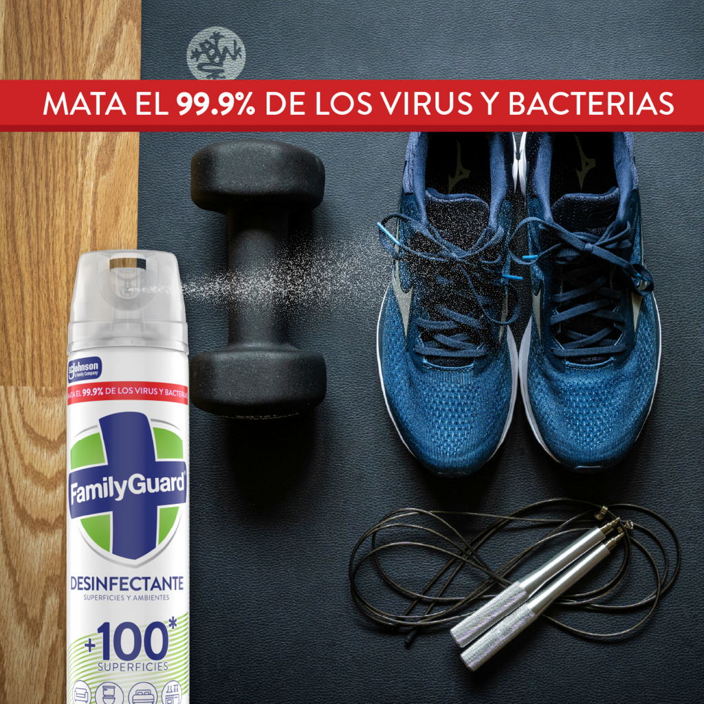 FamilyGuard Desinfectante y Eliminador de Olores en Aerosol Frescura Campestre 400 ml
