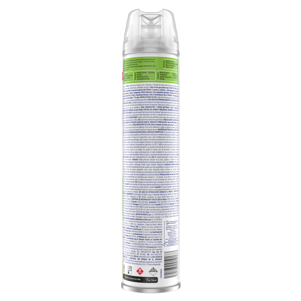 FamilyGuard Desinfectante y Eliminador de Olores en Aerosol Frescura Campestre 400 ml