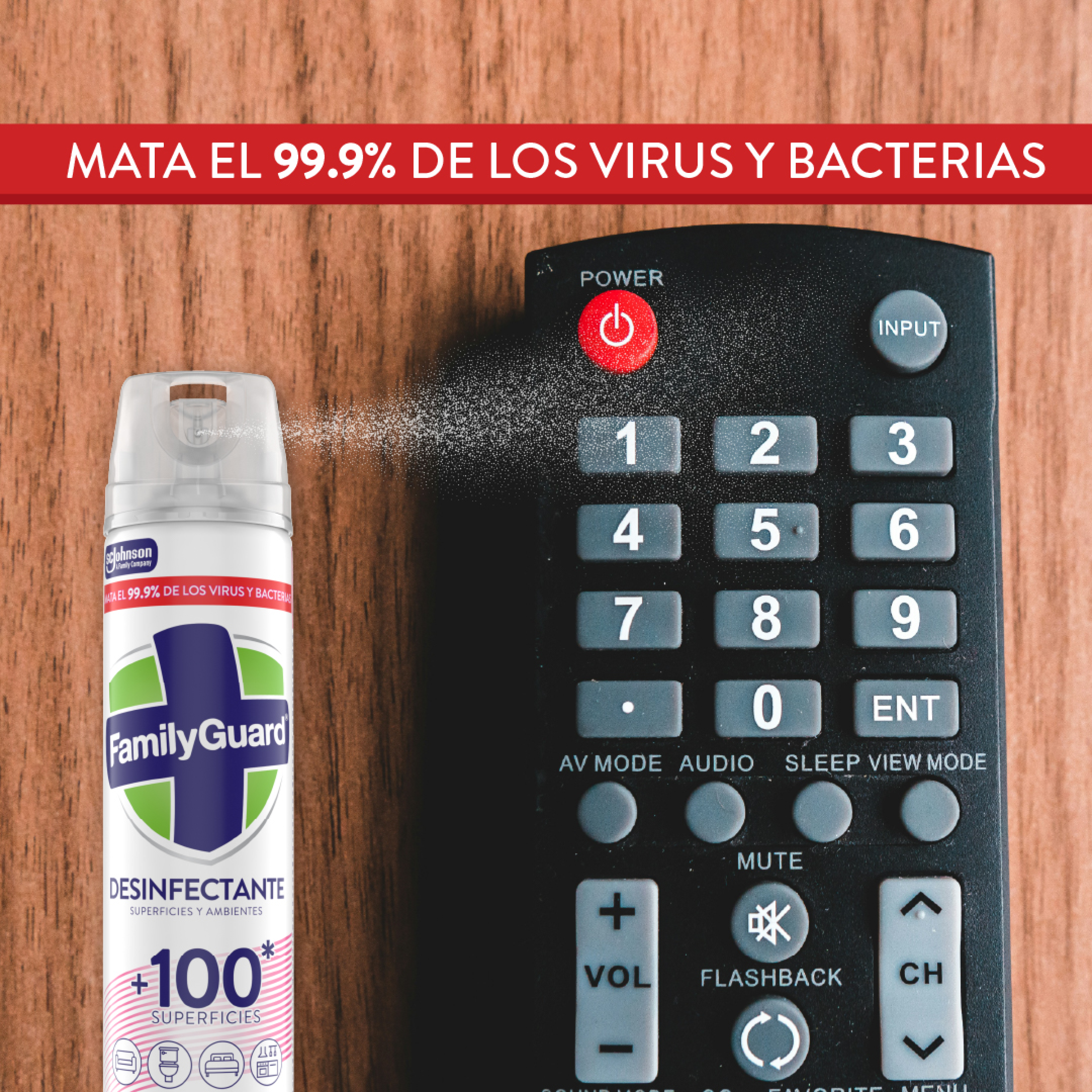 FamilyGuard Desinfectante y Eliminador de Olores en Aerosol Lavanda 400 ml