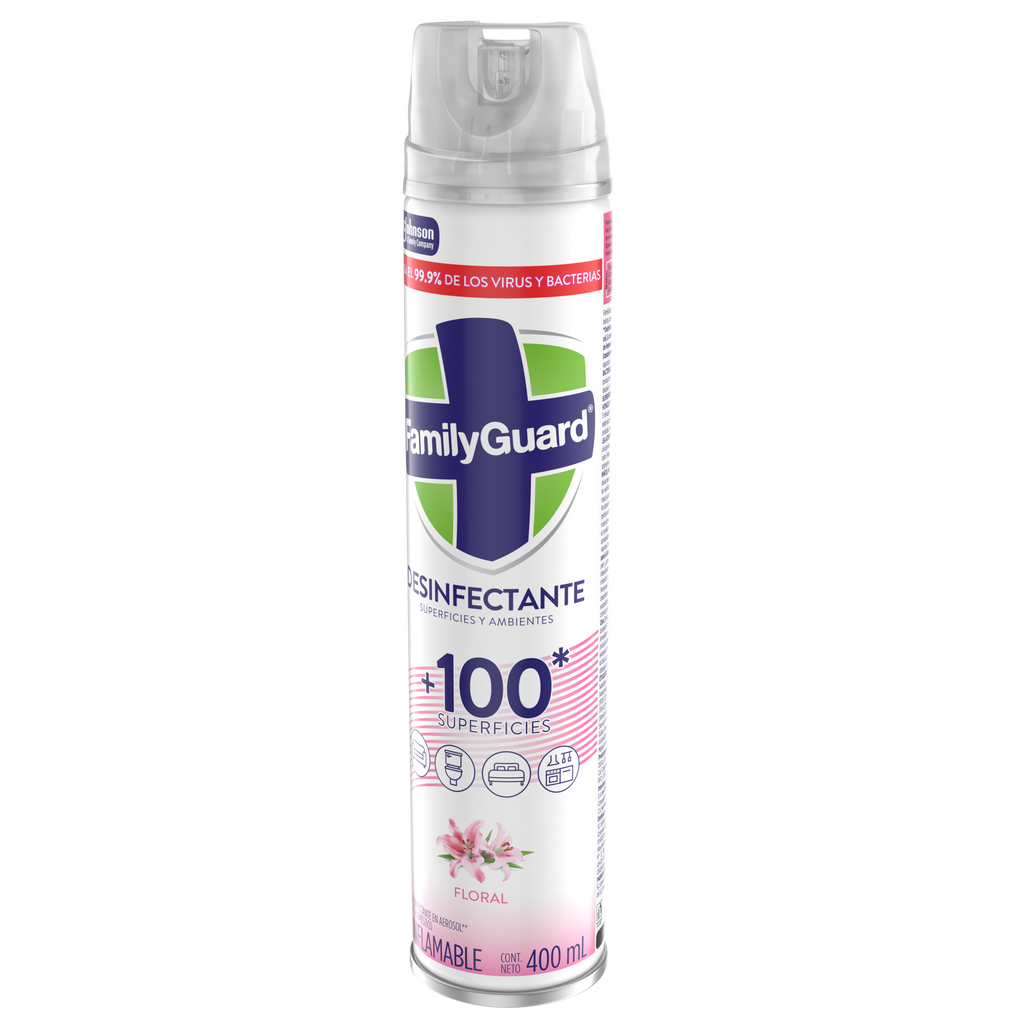 FamilyGuard Desinfectante y Eliminador de Olores en Aerosol Lavanda 400 ml