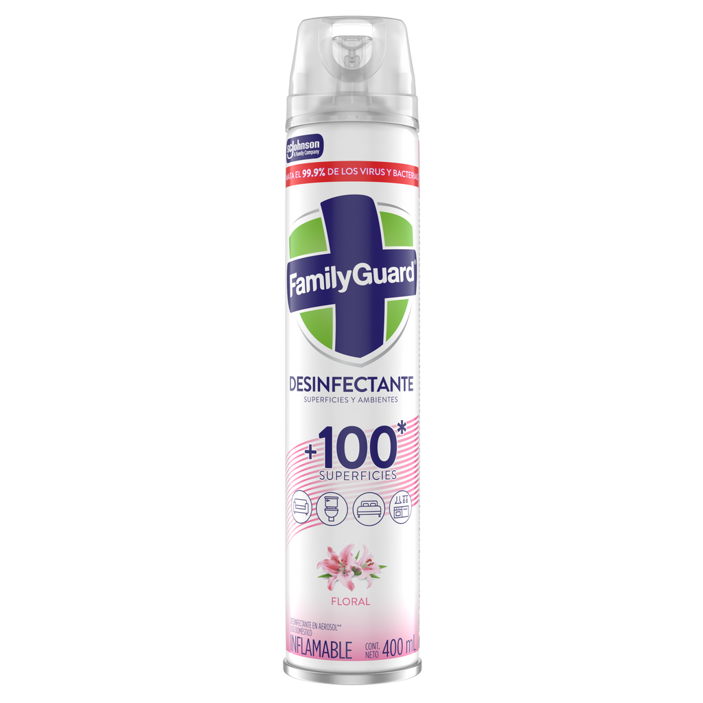 FamilyGuard Desinfectante y Eliminador de Olores en Aerosol Lavanda 400 ml