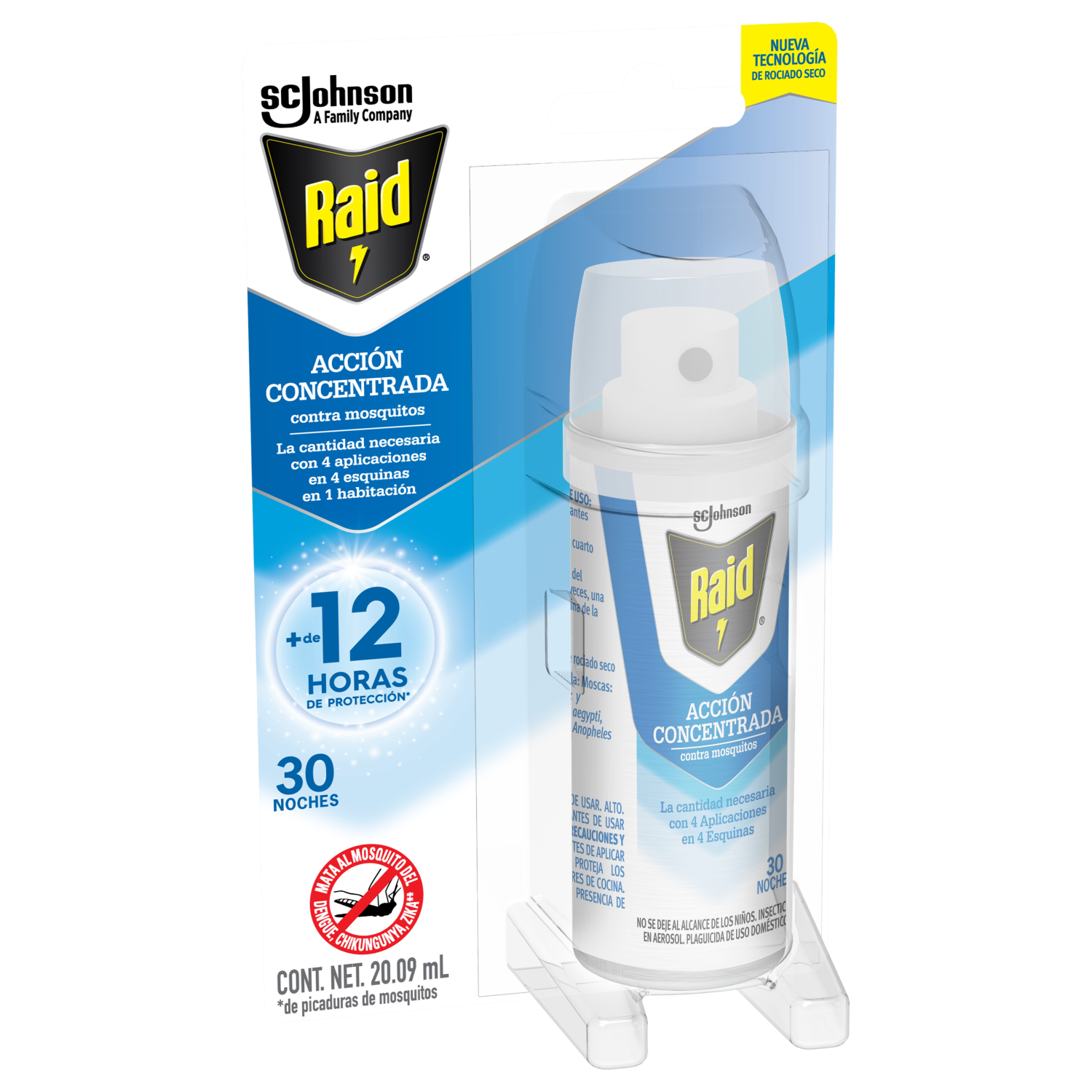 Raid® Insecticida de Acción concentrada contra mosquitos.