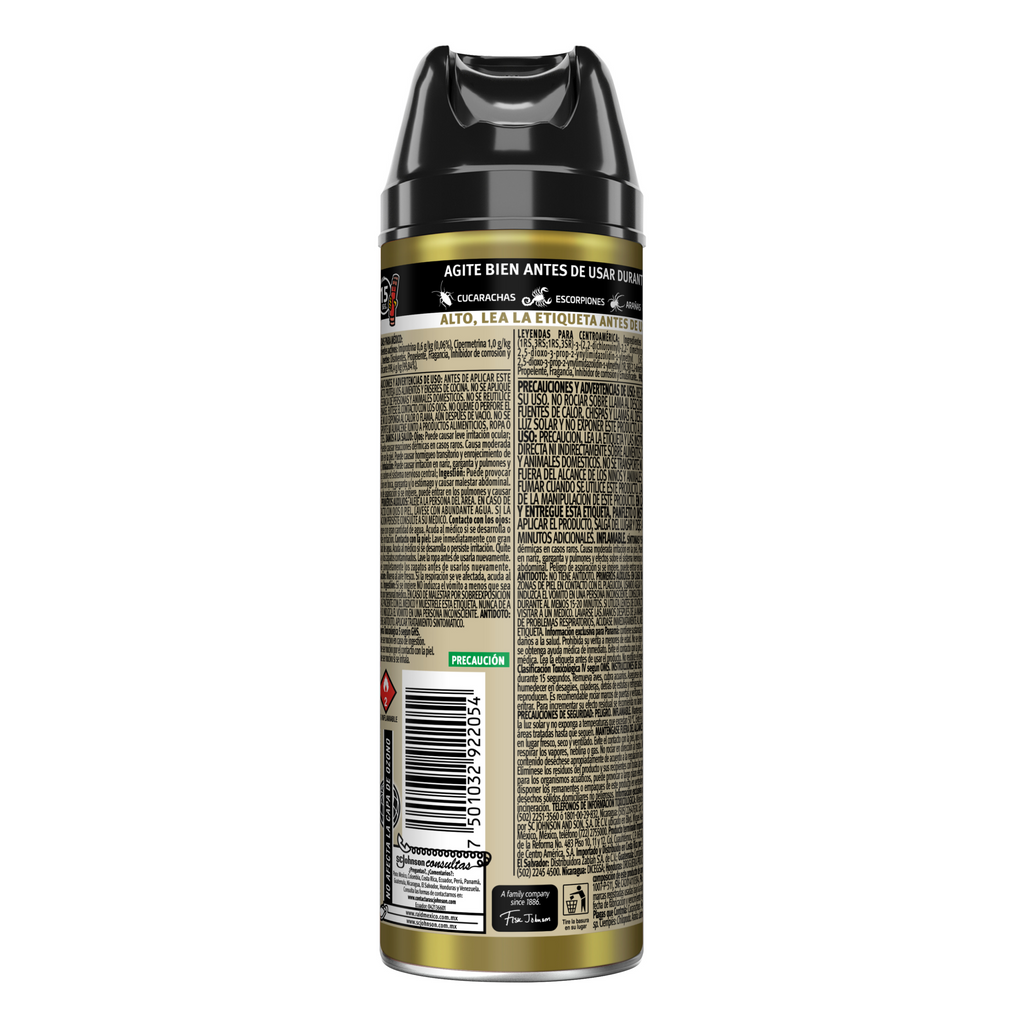 Raid Max® Insecticida en Aerosol, Mata Cucarachas e Insectos Rastreros, Plaguicida de Uso Domestico, 226 mL