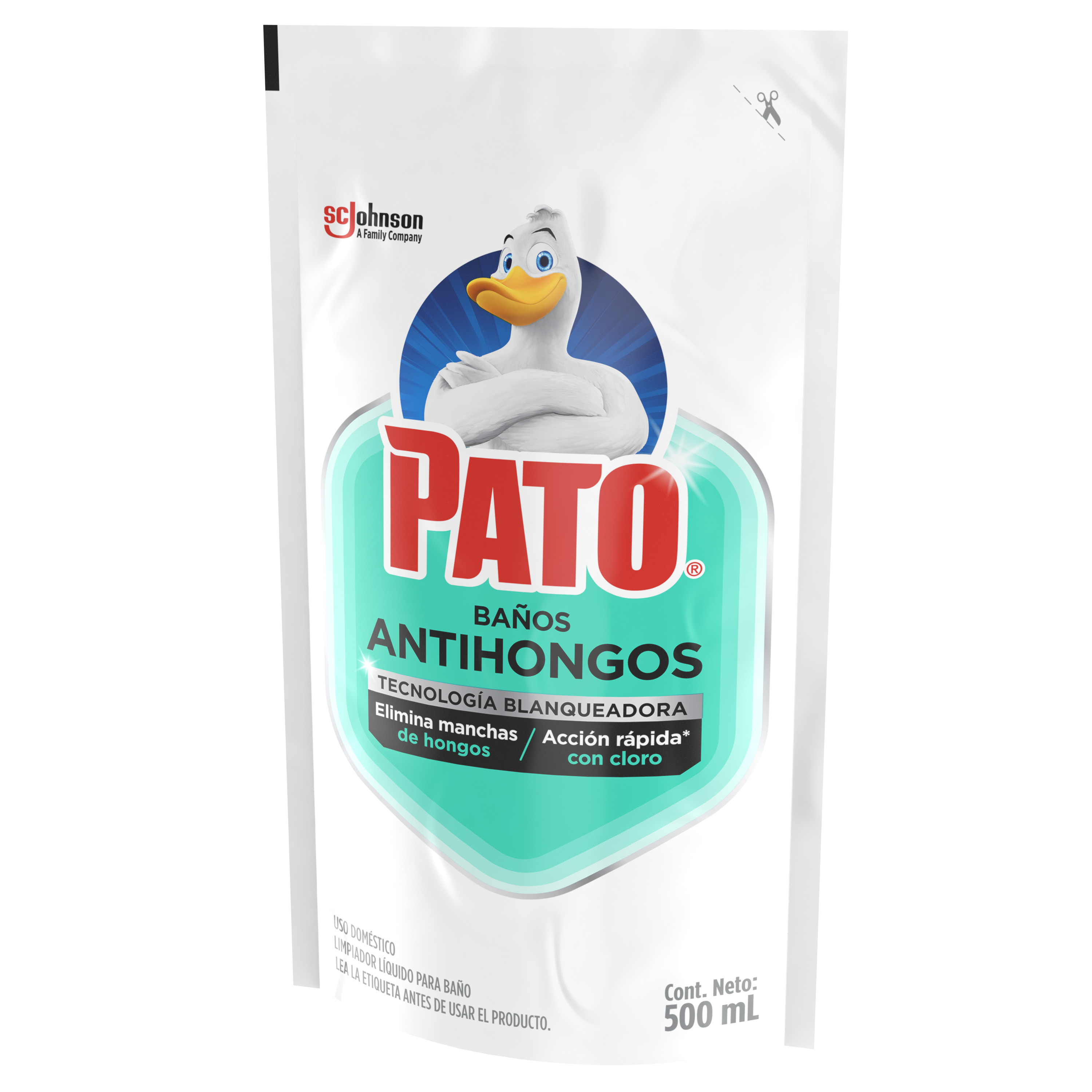 Pato Baño, Antihongos con cloro, Repuesto 500mL