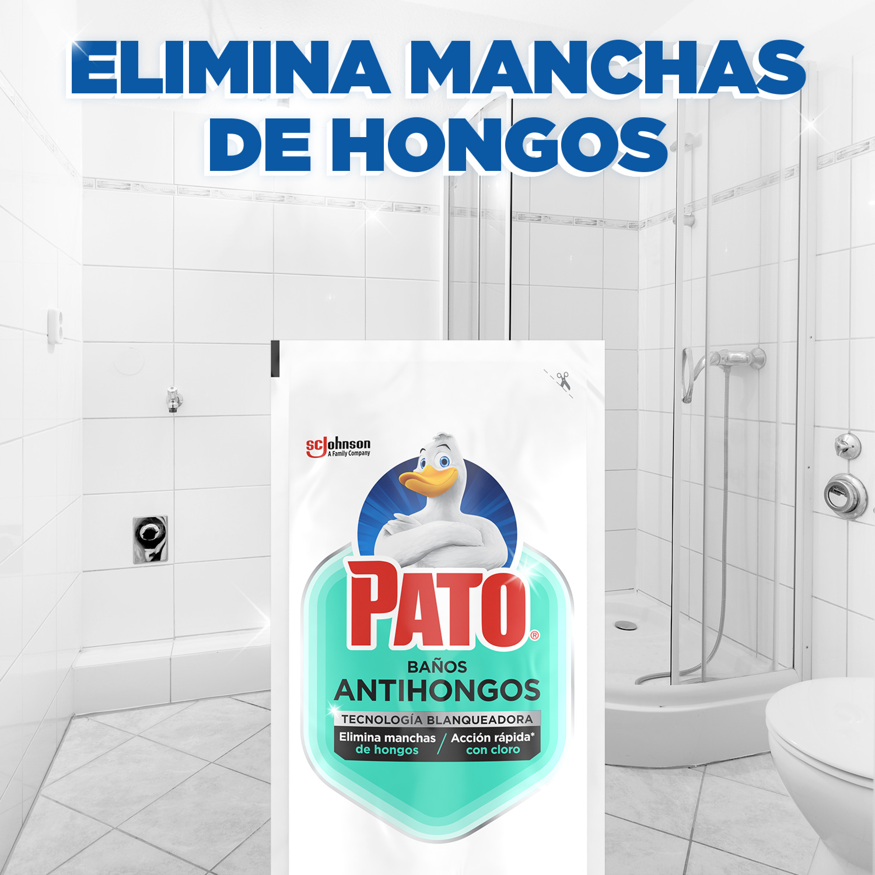 Pato Baño, Antihongos con cloro, Repuesto 500mL
