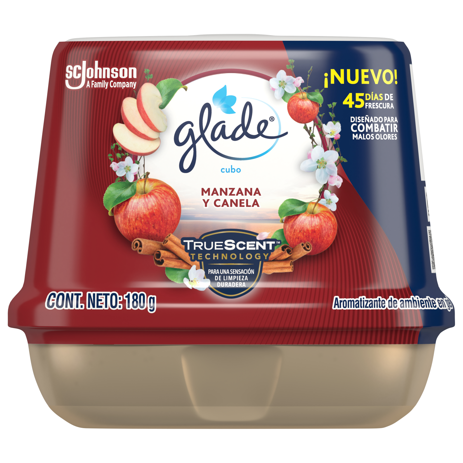 Glade Aromatizante de ambiente en gel Manzana Canela 180g