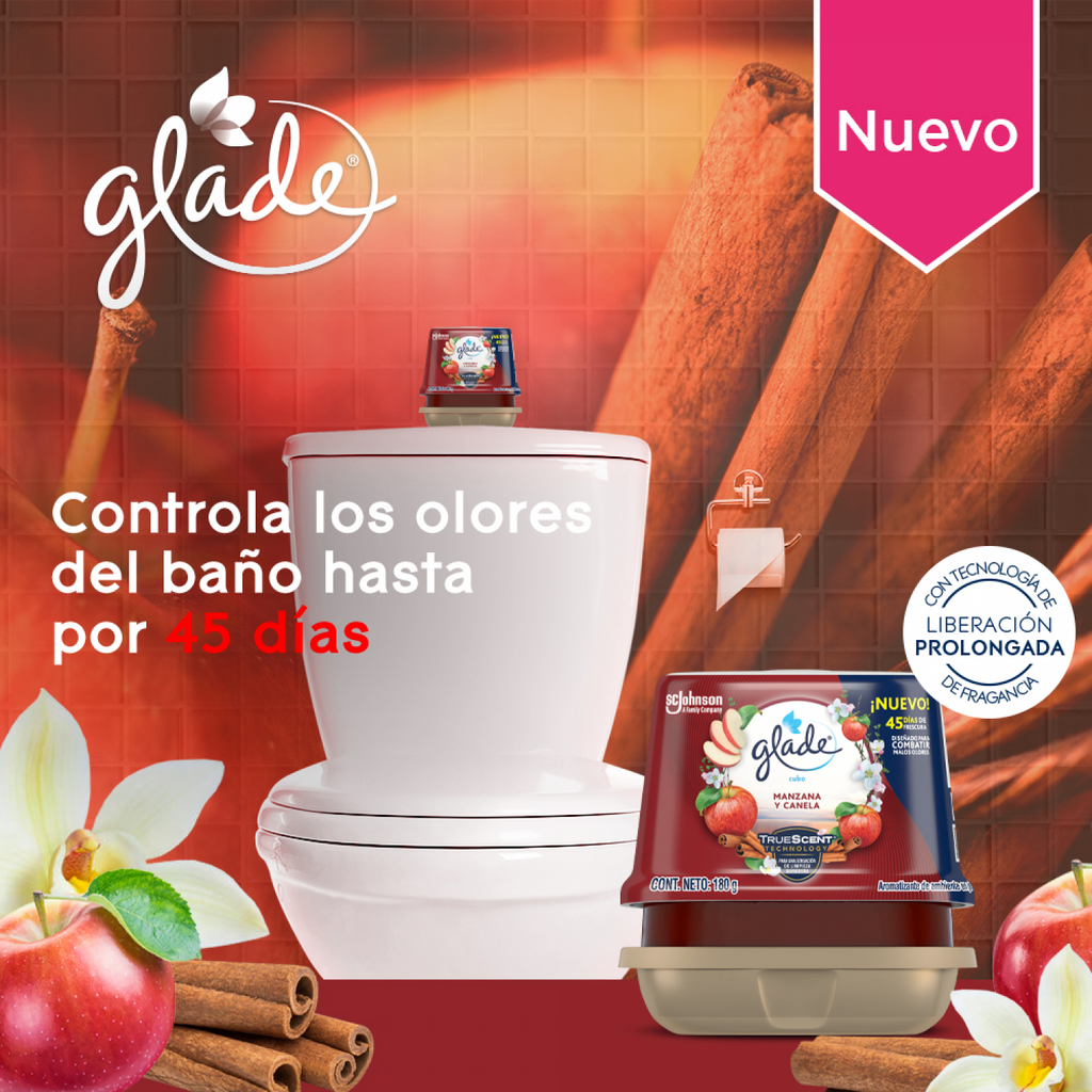 Glade Aromatizante de ambiente en gel Manzana Canela 180g