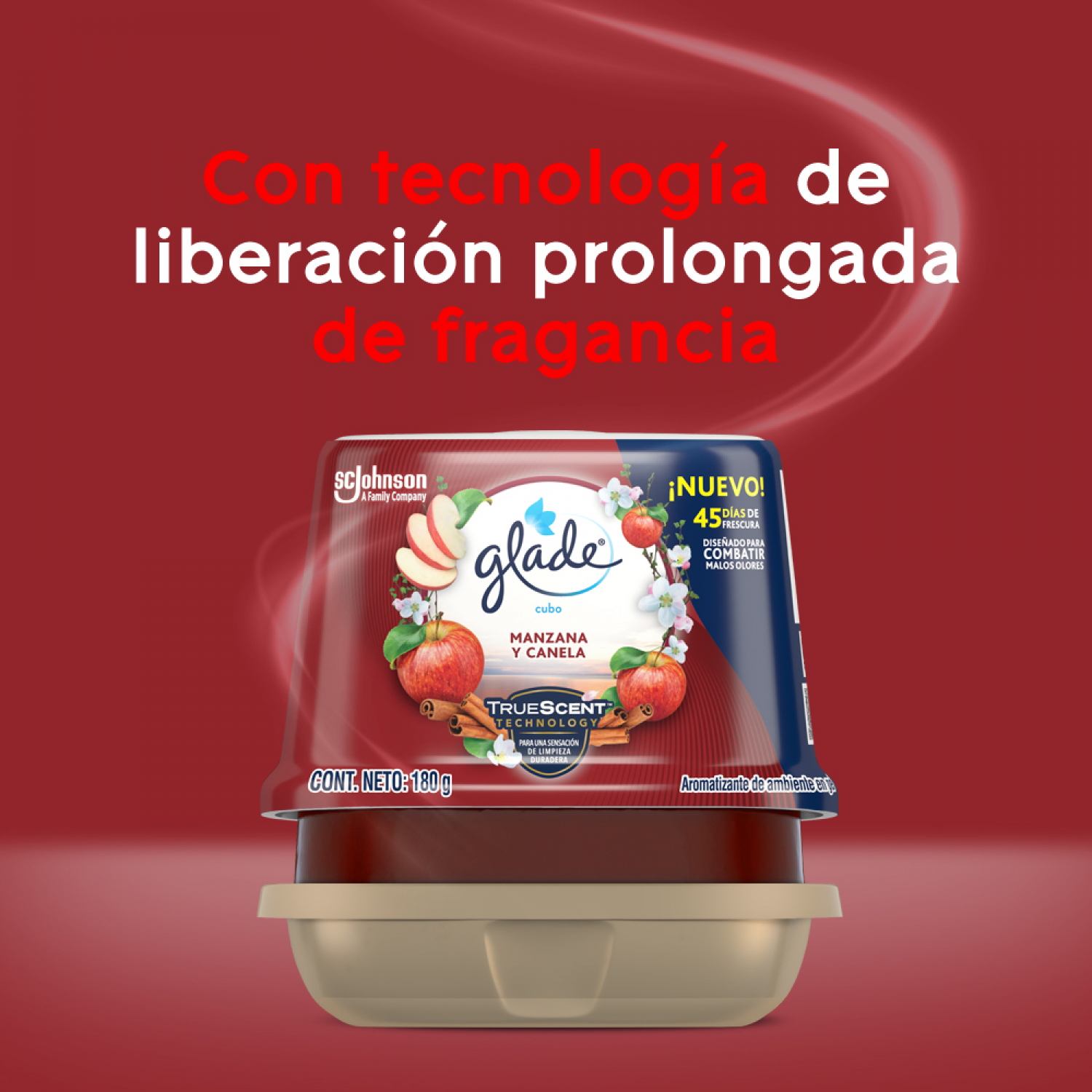 Glade Aromatizante de ambiente en gel Manzana Canela 180g