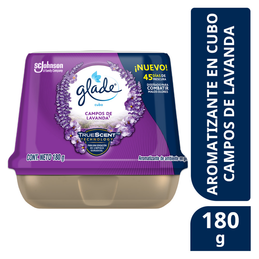 Glade Aromatizante de ambiente en gel Campos de Lavanda 180g