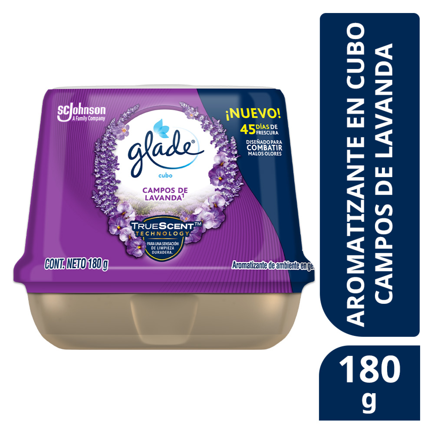 Glade Aromatizante de ambiente en gel Campos de Lavanda 180g