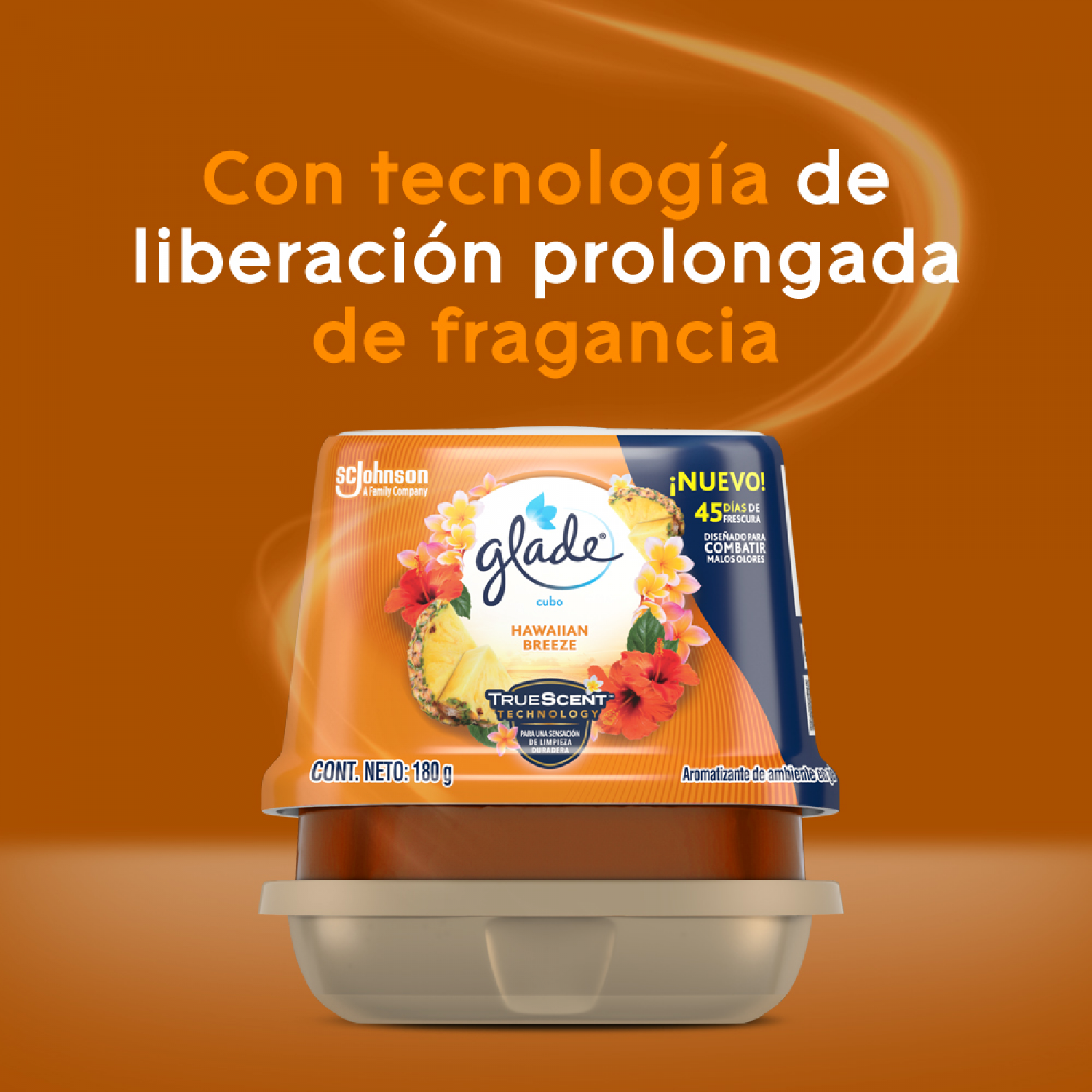 Glade Aromatizante de ambiente en gel Hawaiian Breeze 180g