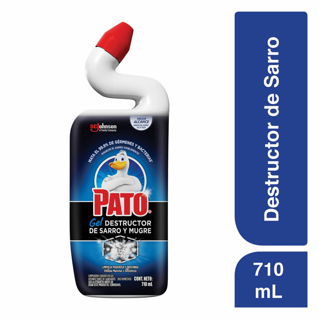 Pato® Líquido Para Sanitarios. Gel Destructor de Sarro. Limpieza Poderosa y Profunda 710 Ml