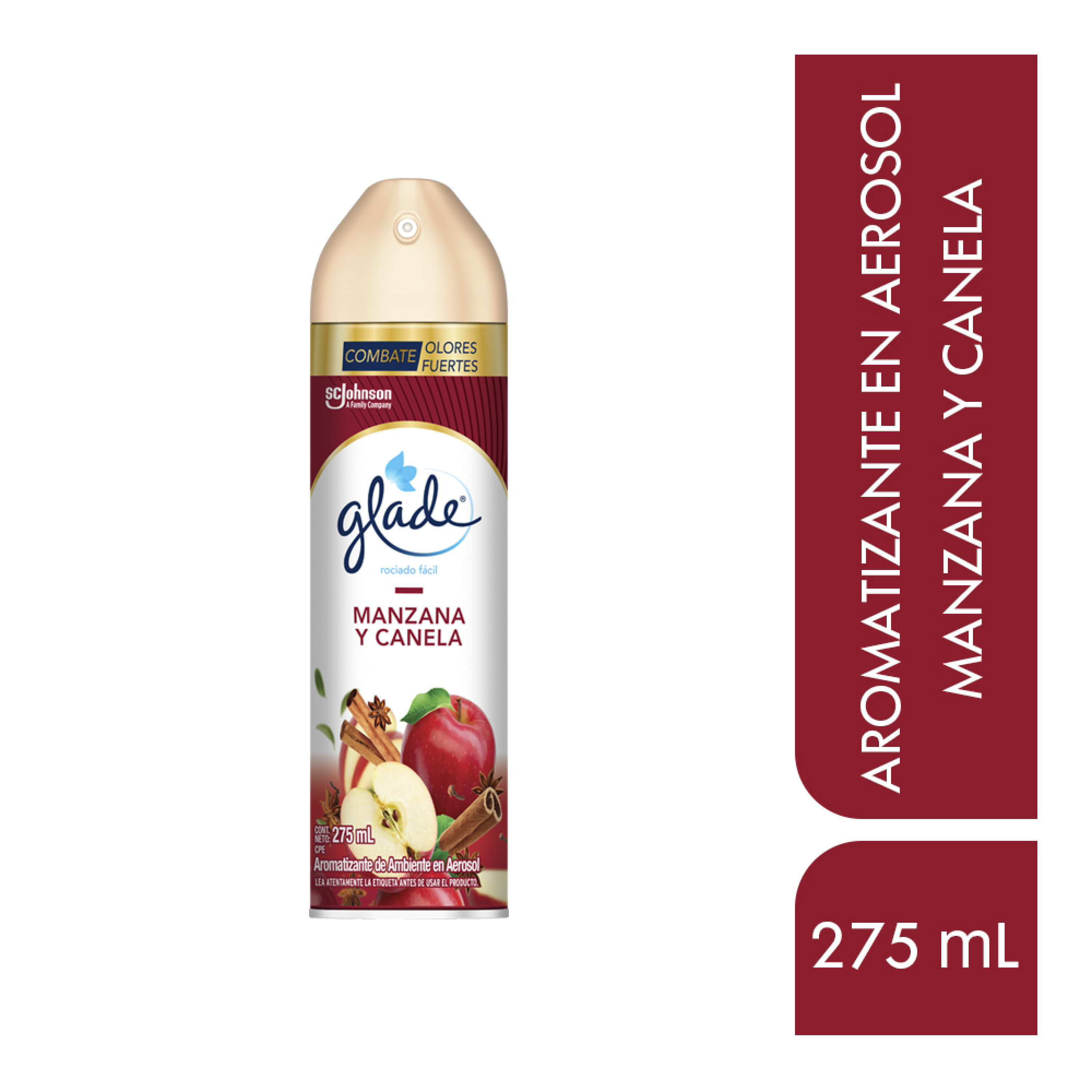 Glade Aromatizante Aerosol Manzana y Canela 275ml