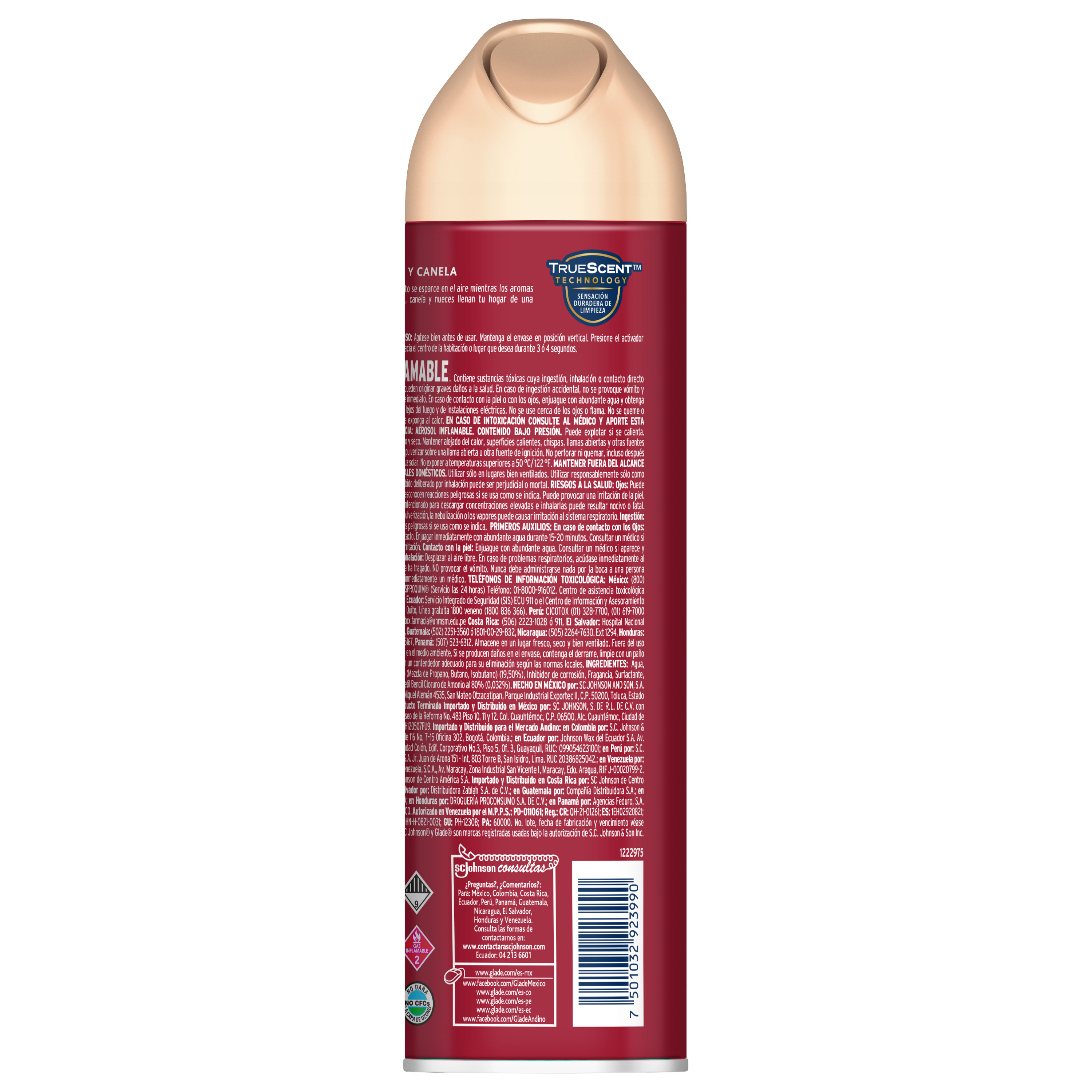 Glade Aromatizante Aerosol Manzana y Canela 275ml