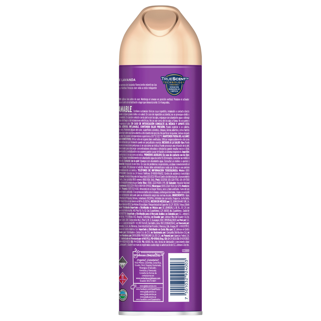 Glade Aerosol Campos de Lavanda 275ml