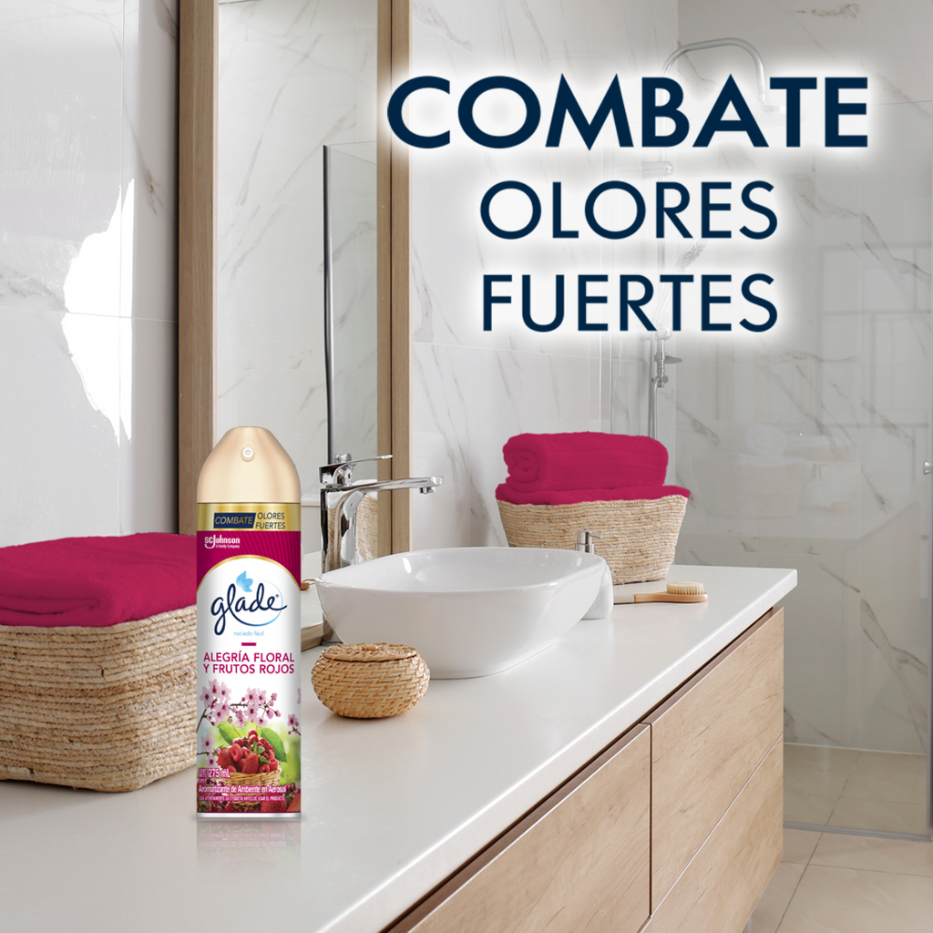 Glade Aerosol Alegría Floral y Frutos Rojos 275ml