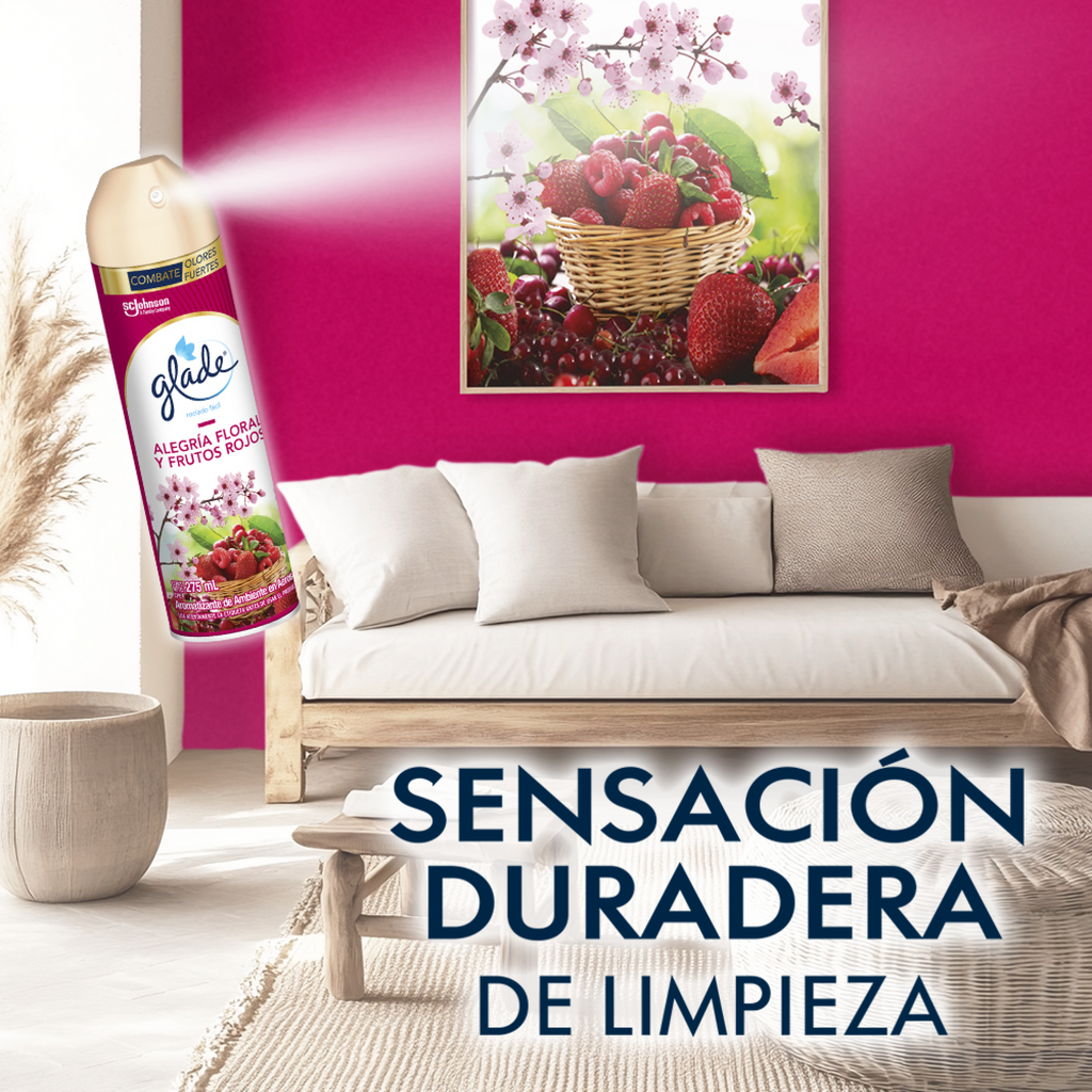 Glade Aerosol Alegría Floral y Frutos Rojos 275ml