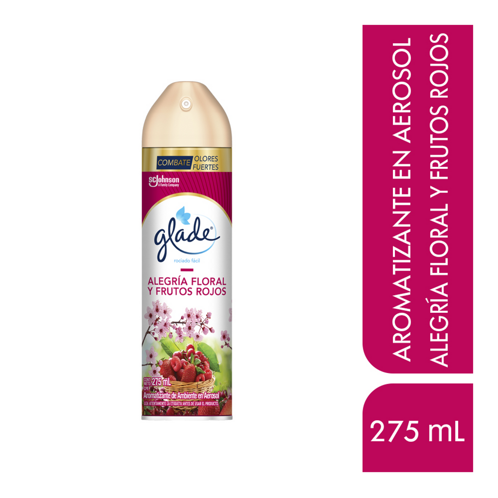 Glade Aerosol Alegría Floral y Frutos Rojos 275ml