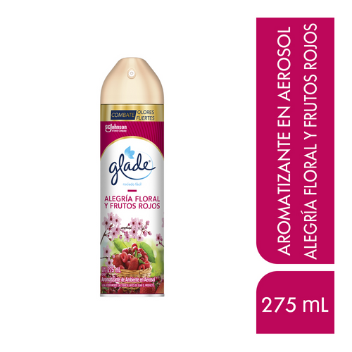 Glade Aerosol Alegría Floral y Frutos Rojos 275ml