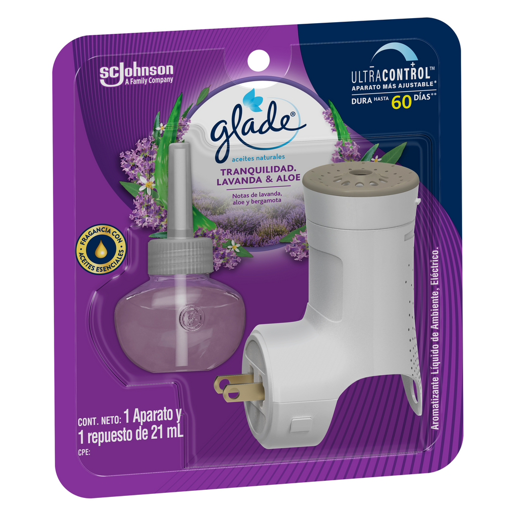 Glade Aceites Naturales Aparato Lavanda & Aloe 21 mL