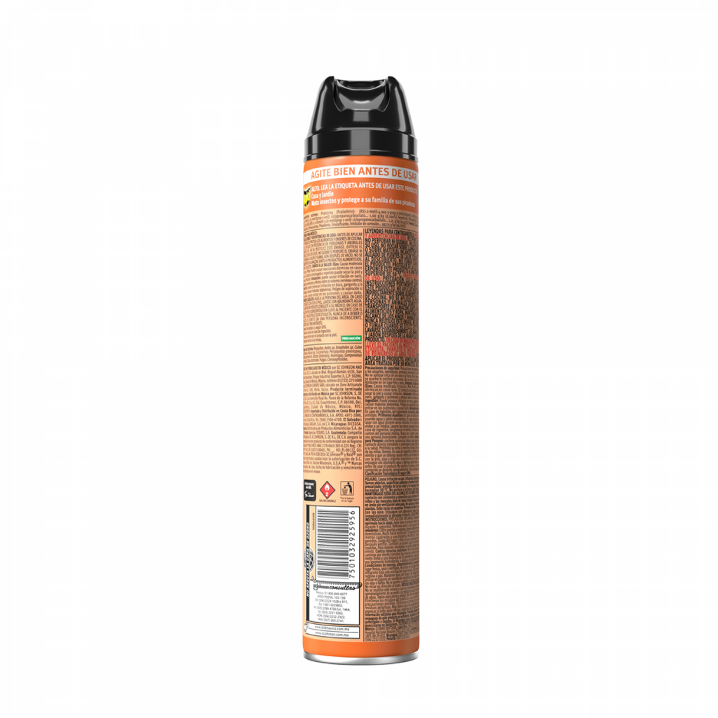 Raid®Insecticida en Aerosol para Casa y Jardín, Mata Insectos Voladores y Rastreros, Plaguicida de Uso Domestico, 400mL