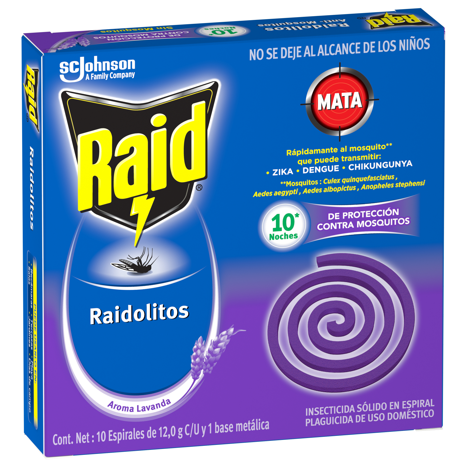 Raid Raidolitos® Lavanda 10 espirales