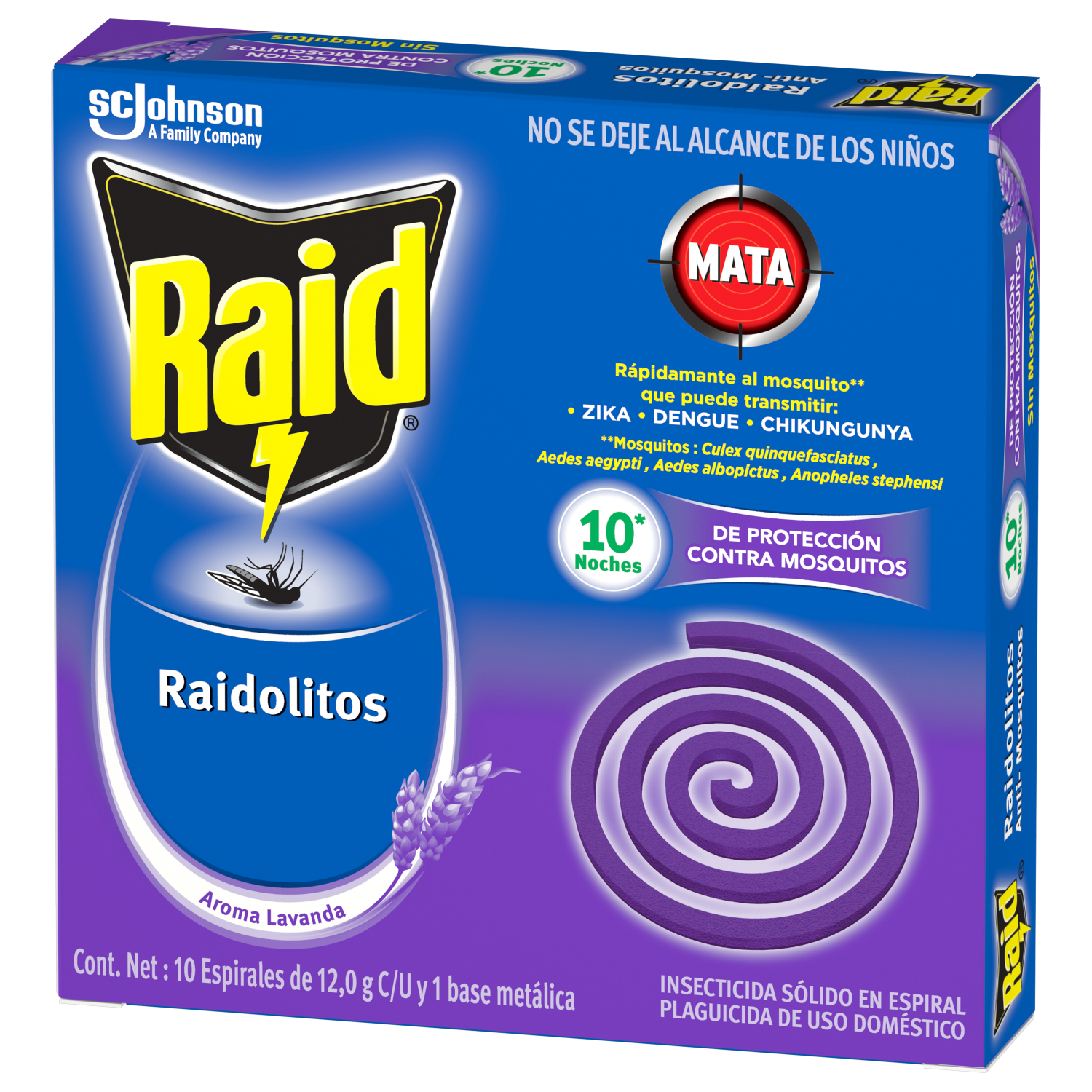 Raid Raidolitos® Lavanda 10 espirales