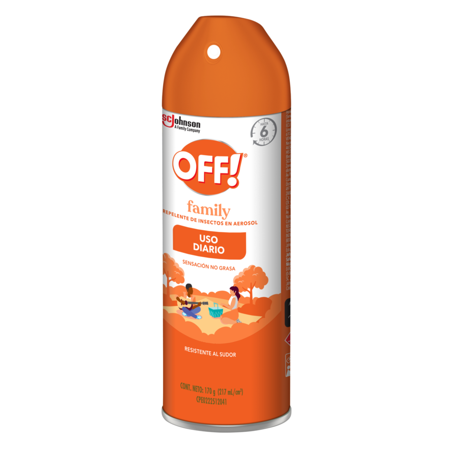 OFF! Family Repelente de Insectos en Aerosol 170 gr