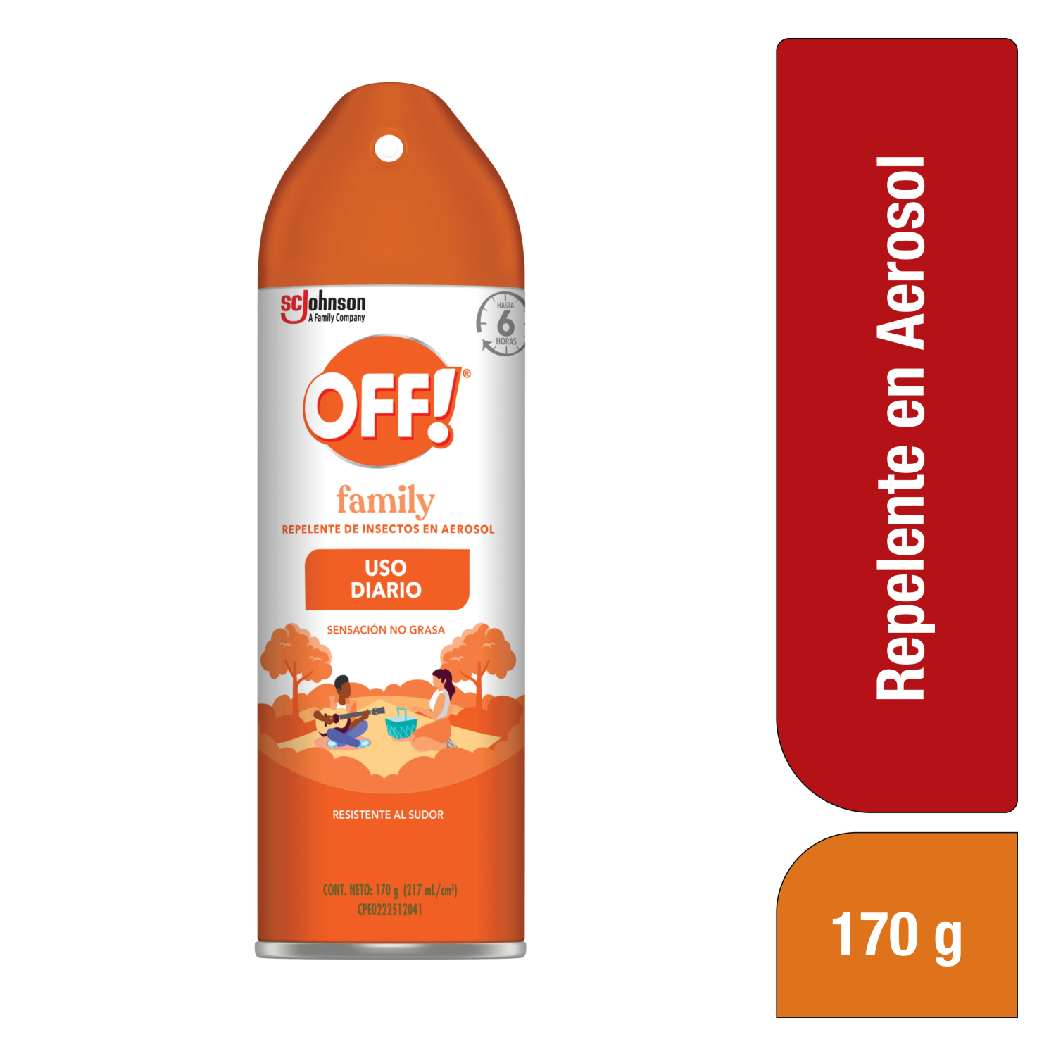 OFF! Family Repelente de Insectos en Aerosol 170 gr