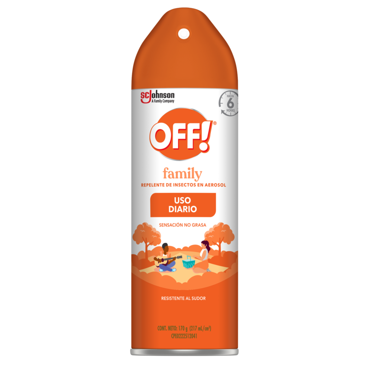 OFF! Family Repelente de Insectos en Aerosol 170 gr