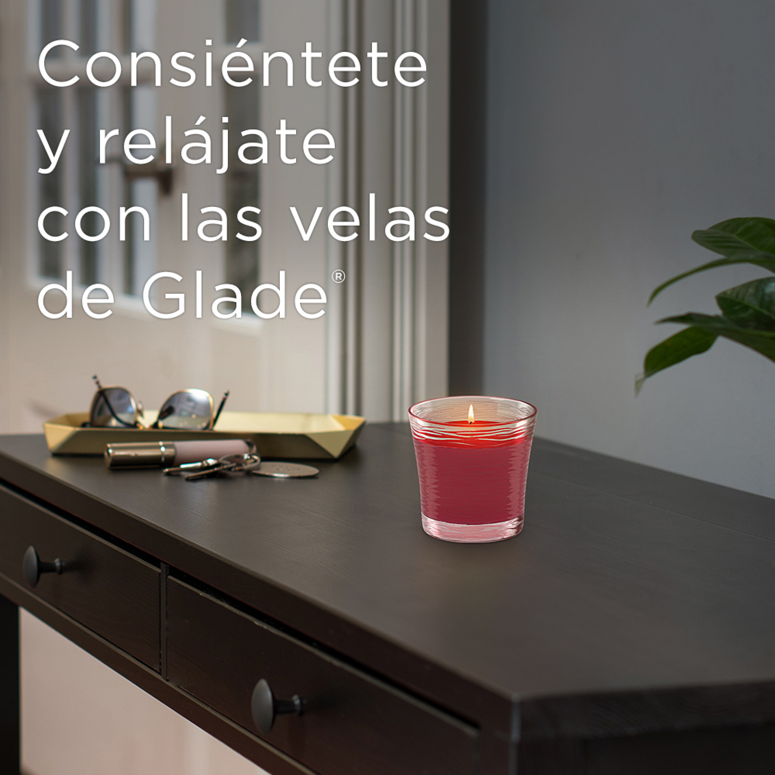 Glade Aromatizante Vela Manzana y Canela 96 g