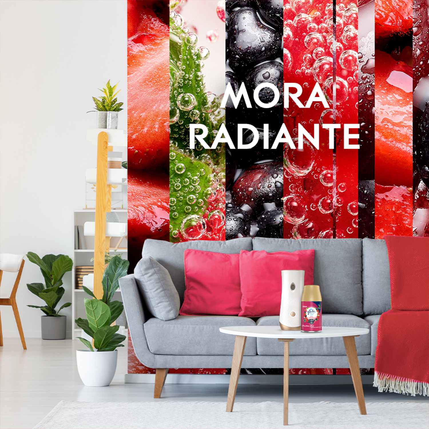 Glade® Aromatizante Automático en Aerosol Repuesto Mora Radiante 175 g