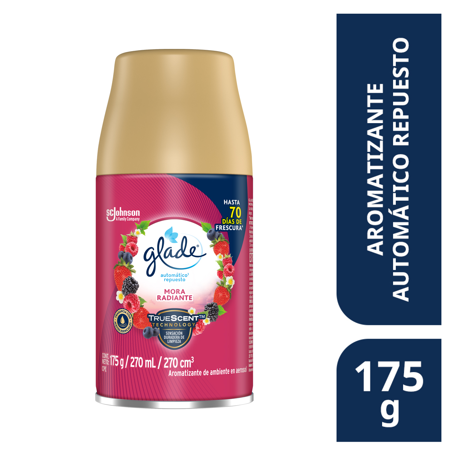 Glade® Aromatizante Automático en Aerosol Repuesto Mora Radiante 175 g