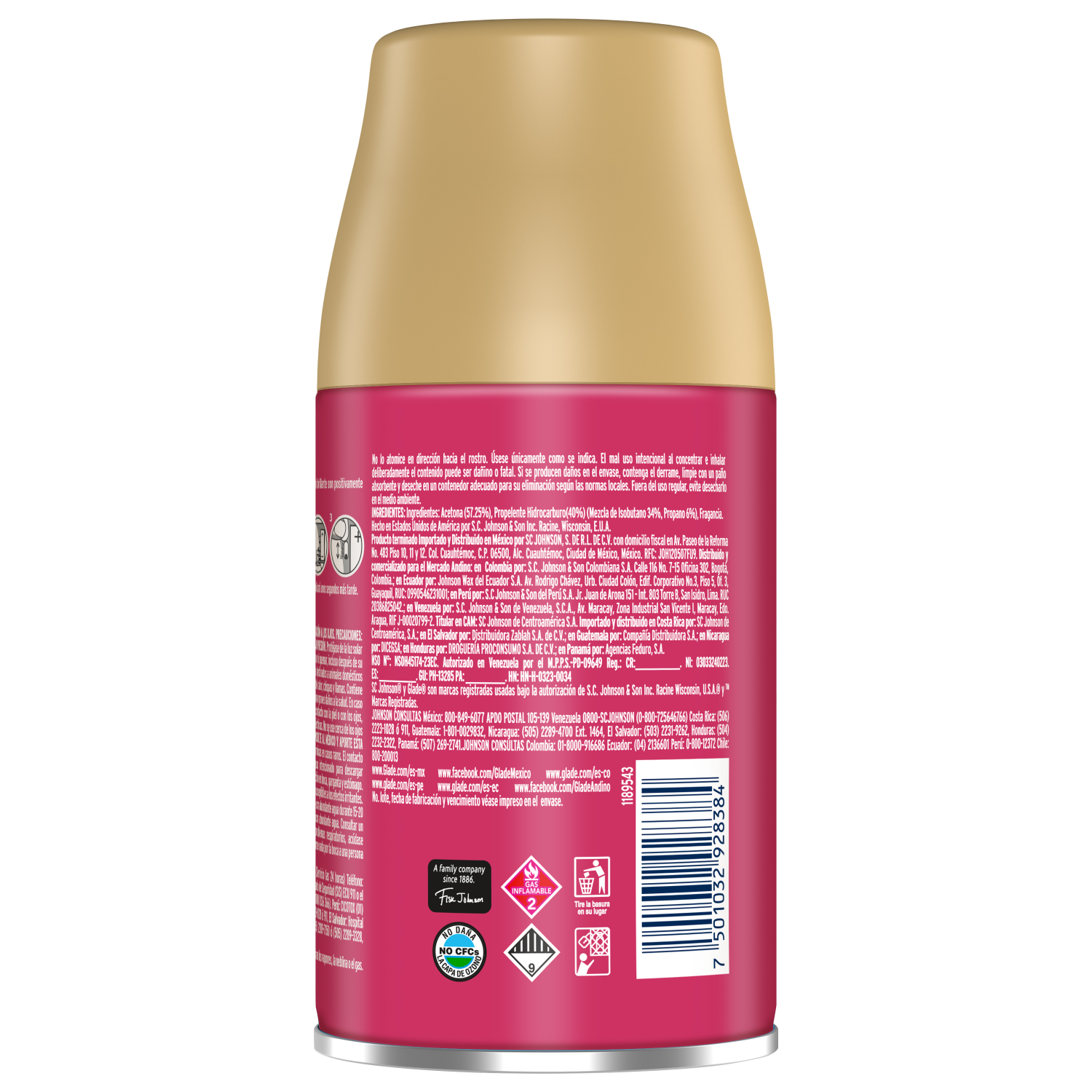 Glade® Aromatizante Automático en Aerosol Repuesto Mora Radiante 175 g