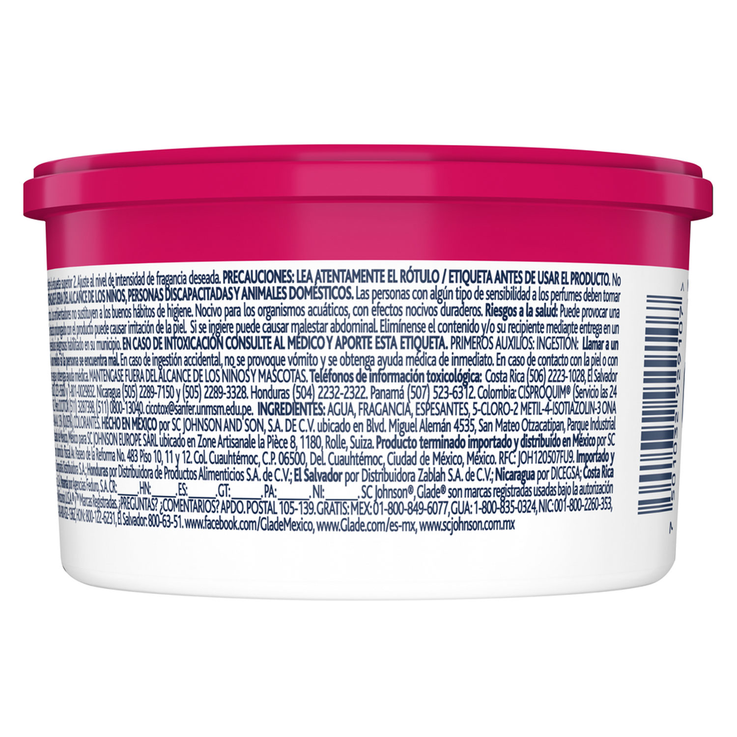 Glade Mini Gel Car, Deleite Floral y Frutos Rojos 70g
