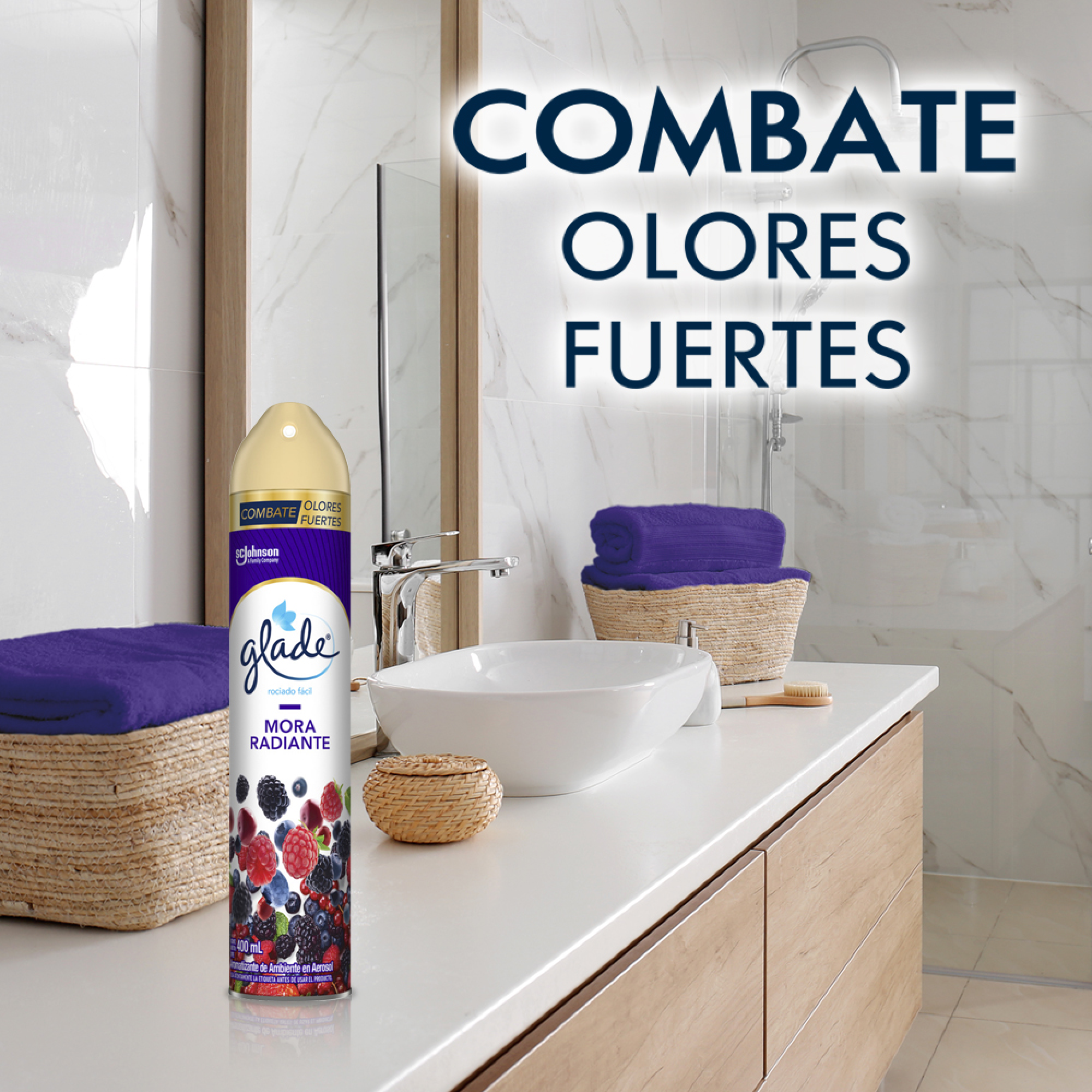 Glade Aromatizante en Aerosol Mora Radiante 400ml