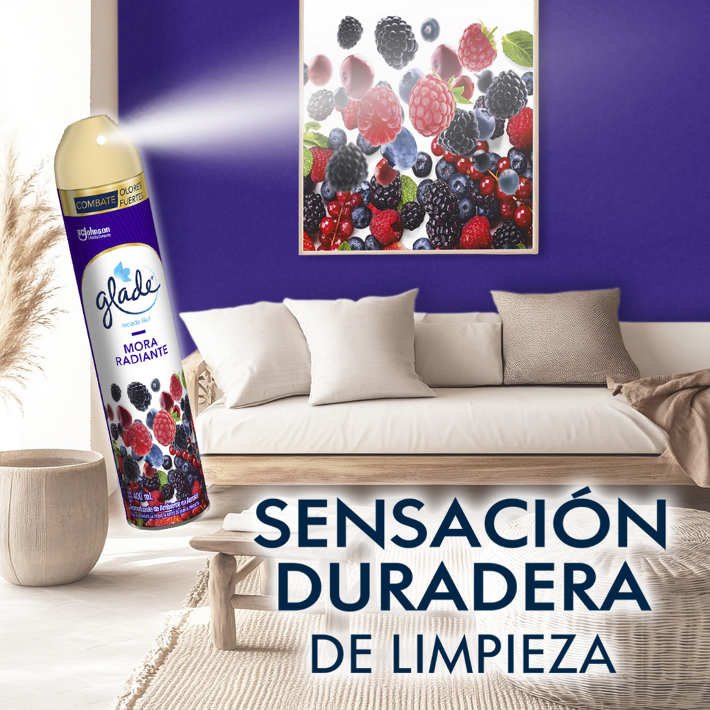 Glade Aromatizante en Aerosol Mora Radiante 400ml