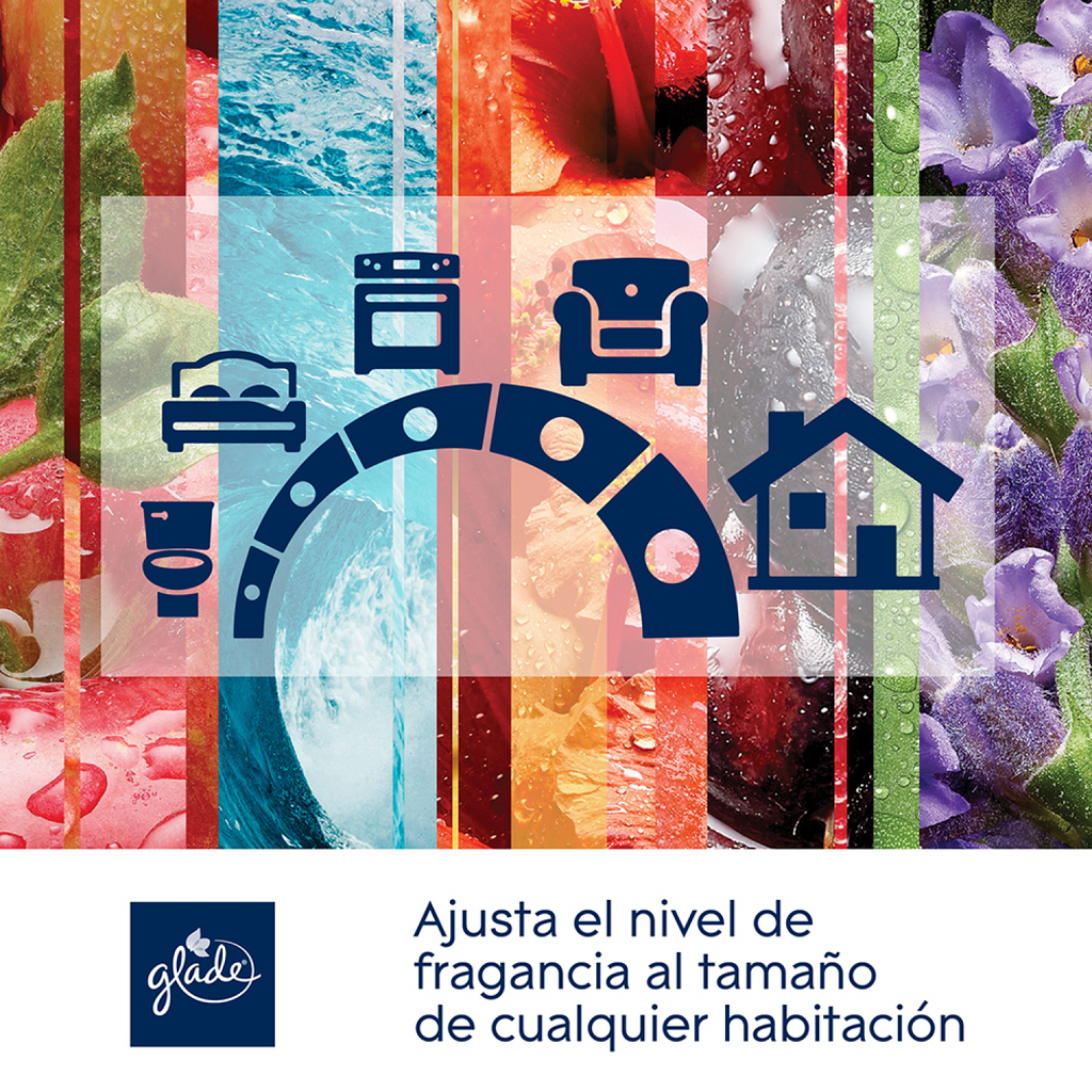 Glade Aceites Naturales 3 Repuestos Mora Radiante 63 mL