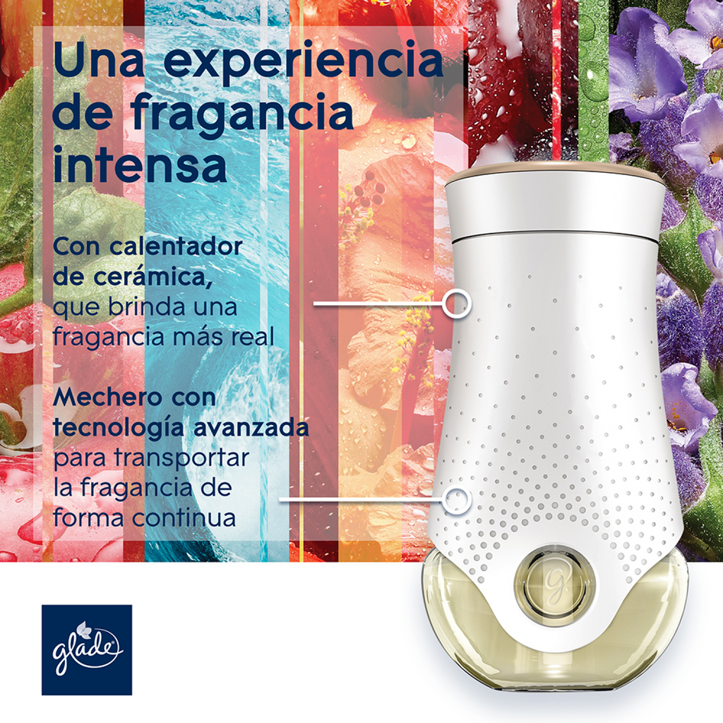 Glade Aceites Naturales 3 Repuestos Mora Radiante 63 mL