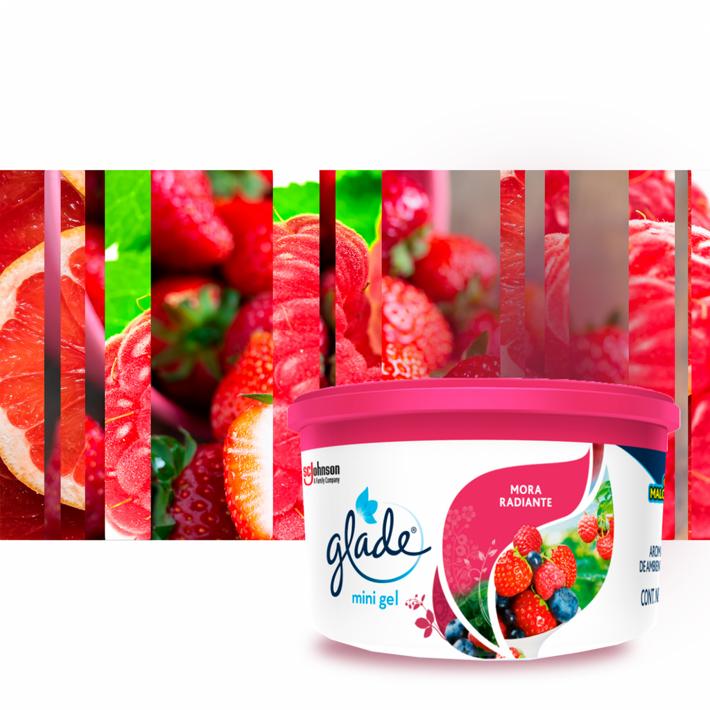 Glade Aromatizante Mini Gel Mora Radiante 70g