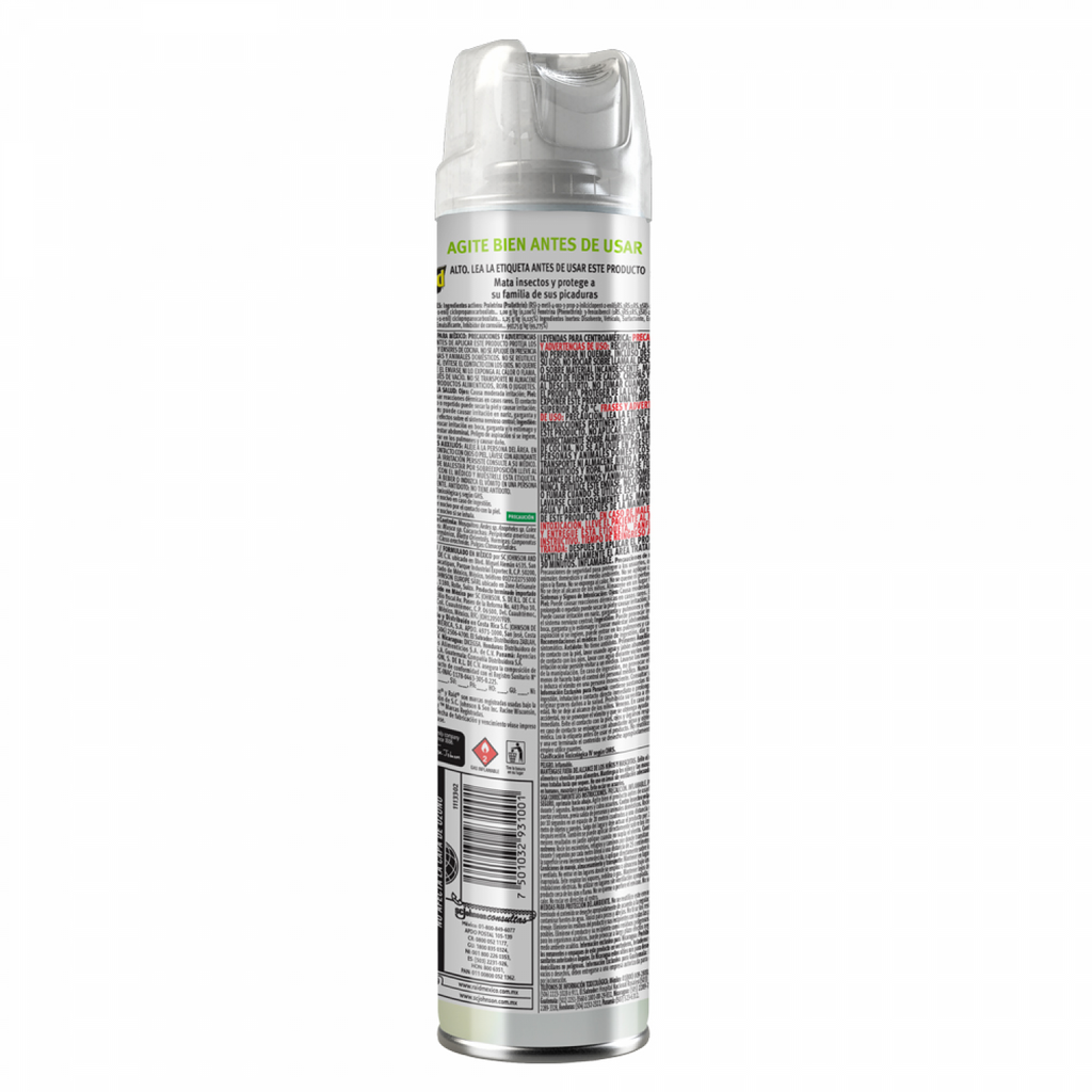 Raid® Insecticida en Aerosol, Protector, Mata Insectos Voladores, Con Aceite Natural de Limoneno, 400ml