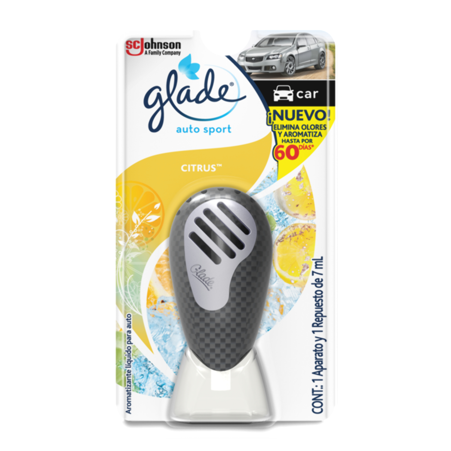 Glade Aromatizante para Carro Auto Sport Aparato Citrus 7ml
