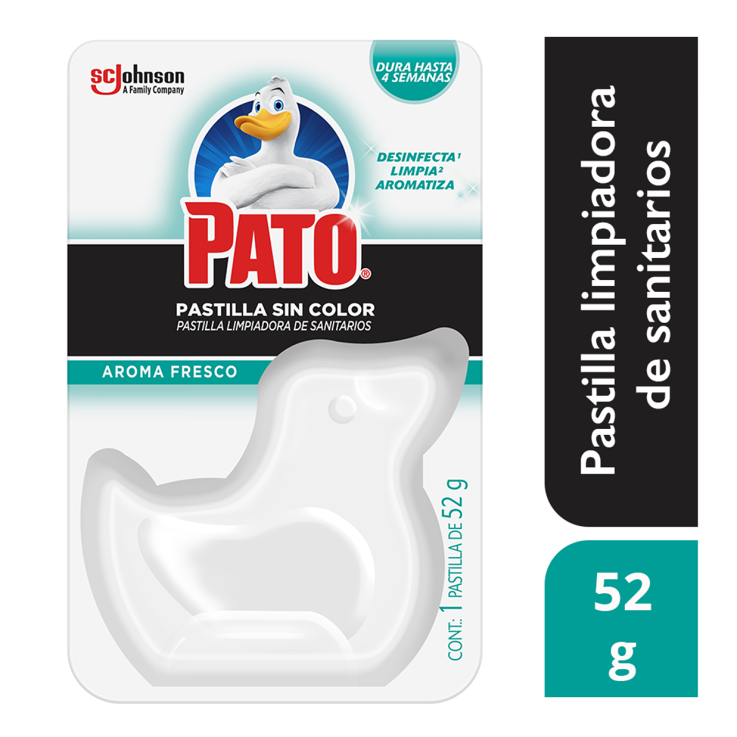 Pato Pastilla forma de Pato sin color 1 pzas de 52g