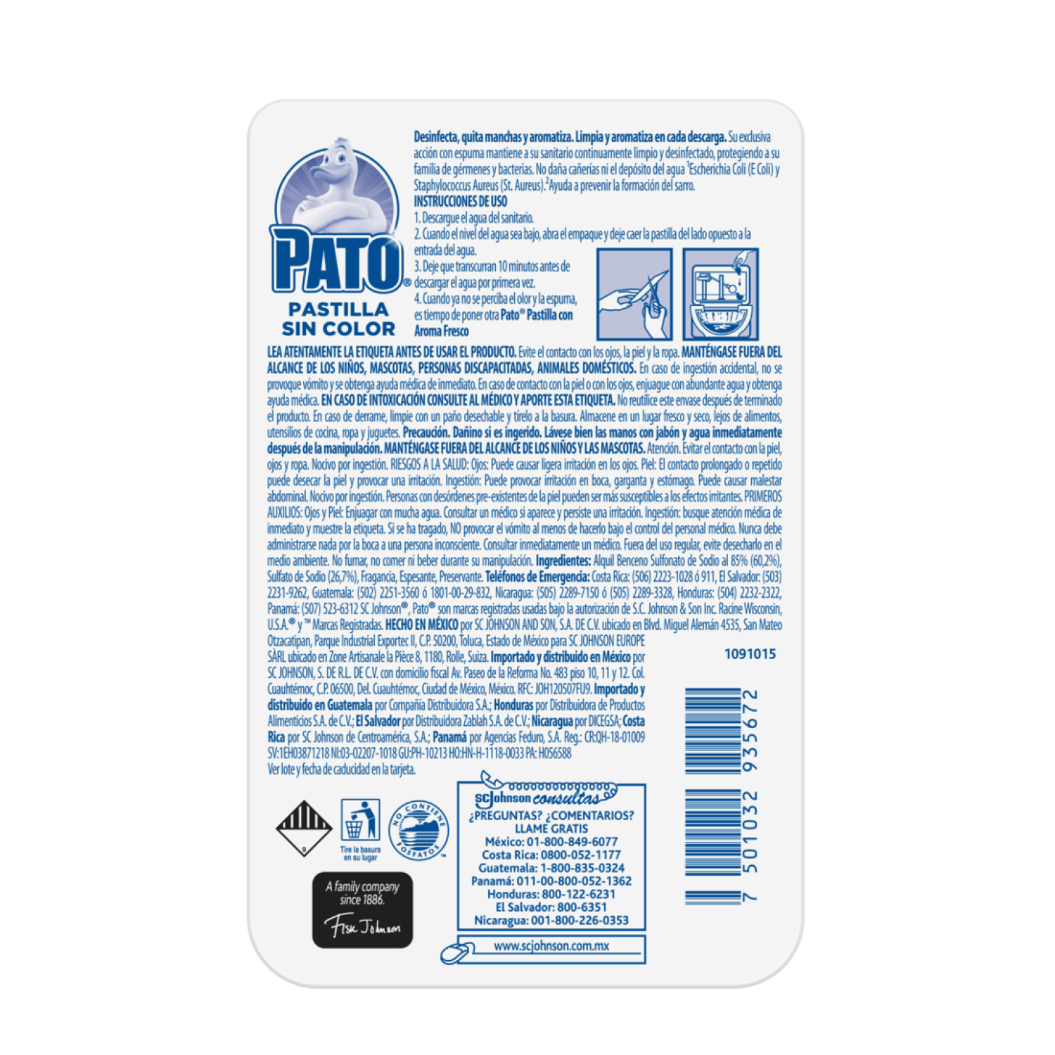 Pato Pastilla forma de Pato sin color 1 pzas de 52g