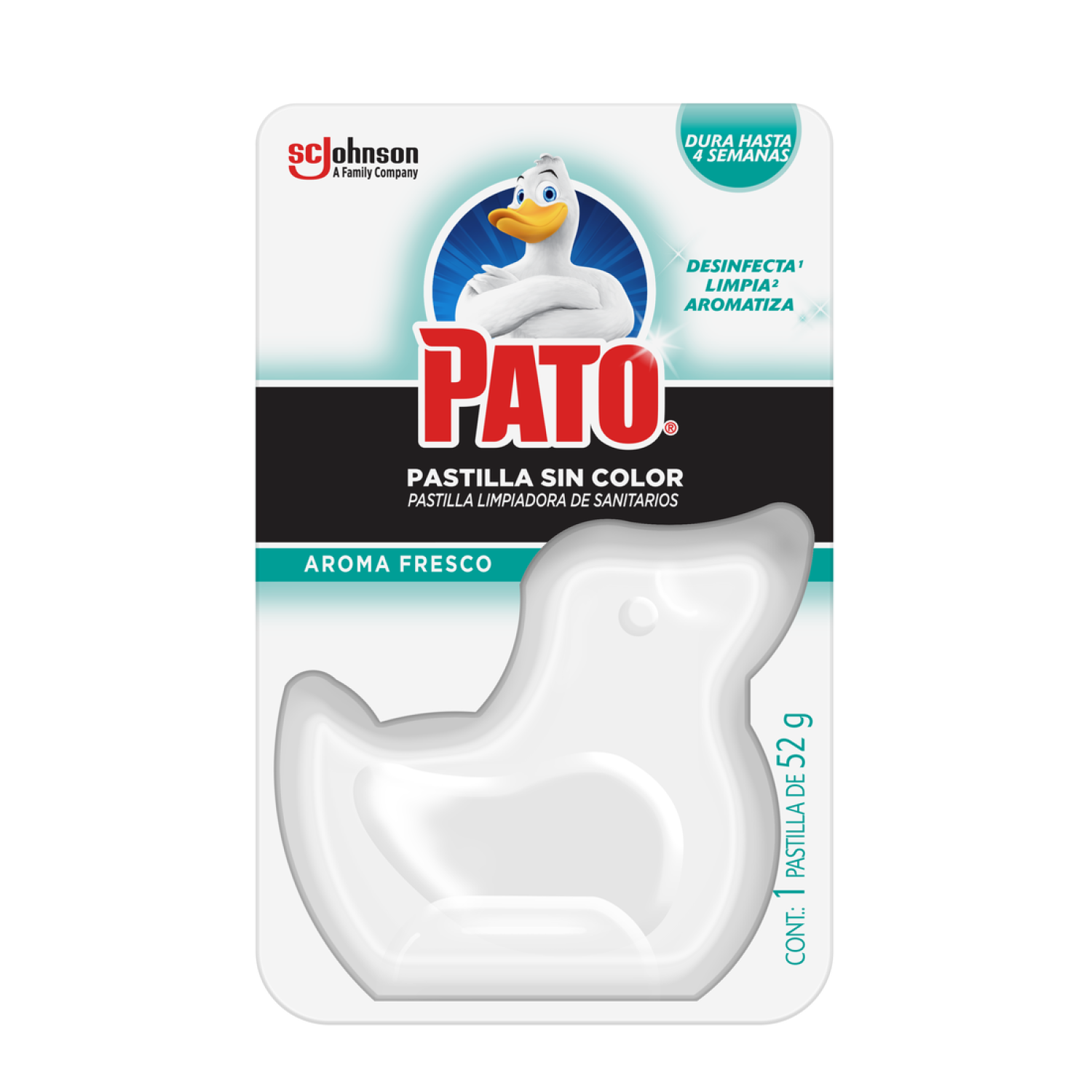 Pato Pastilla forma de Pato sin color 1 pzas de 52g
