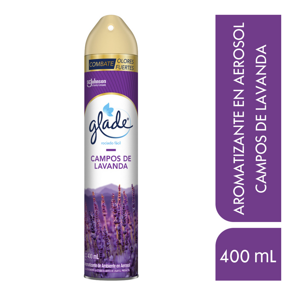 Glade Aromatizante Aerosol Campos de lavanda , 400ml
