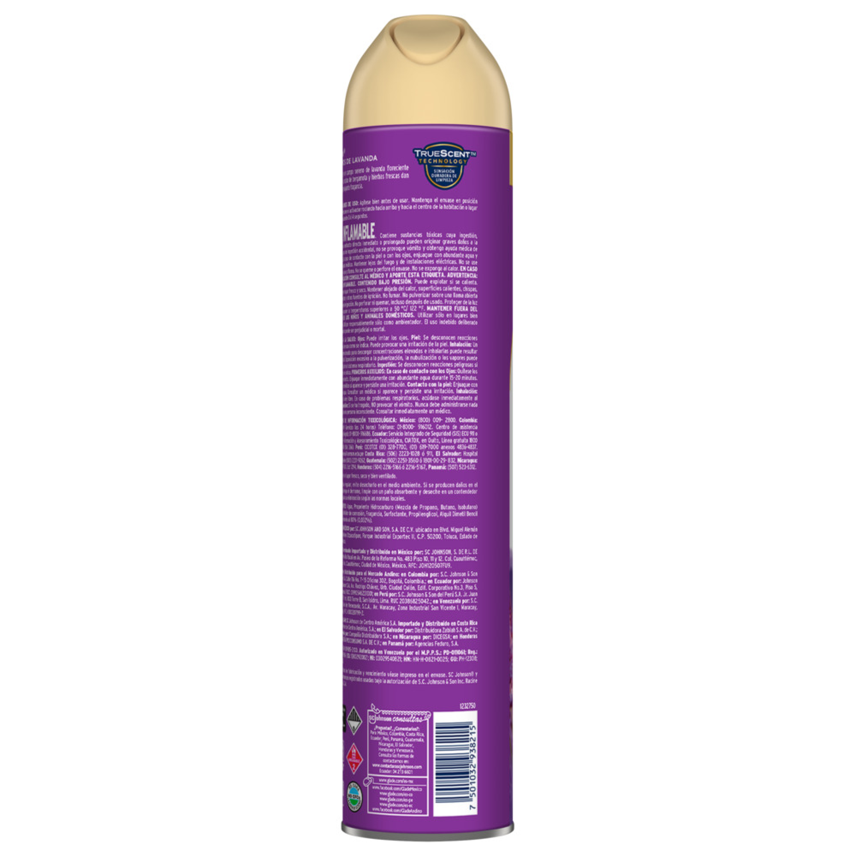 Glade Aromatizante Aerosol Campos de lavanda , 400ml