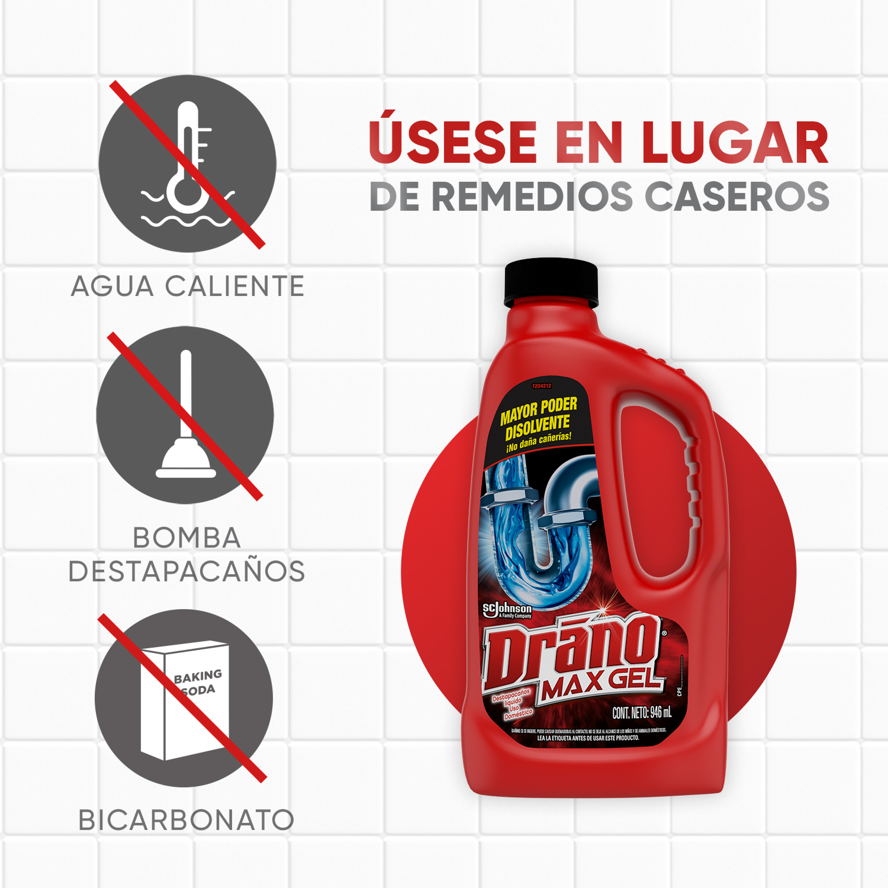 Drano Max Gel 946mL